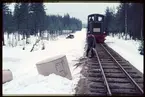 Städning efter urspårning 1967 två km norr om Gravendal.