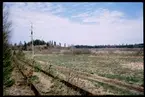 Övervuxen järnväg i närheten av Liljedal på sträckan mellan Åsäng och Byringe.