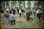 Länna Hembygdsförening på skogsexkursion.