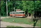 Spårvagnstrafiken i Sibiu, Transsylvanien, Rumänien.