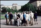 Turister i Sibiu, Rumänien.