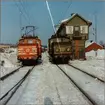 Trafikaktiebolaget Grängesberg  Oxelösunds Järnvägar, TGOJ Ub 504 och TGOJ Ub 502 på Grängesbergs malmbangård.