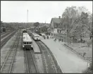 Rälsbuss inne på Oxelösund station.