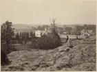 Oxelösund - Flen - Västmanlands Järnvägar, OFWJ Hållsta station i högra kanten av bilden.