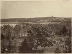 Kungsör i bortre delen av bilden omkring år 1910.