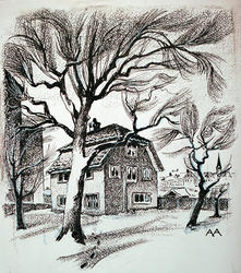 Et av Oslos eldste hus / Lovisenberg [papirkunst]