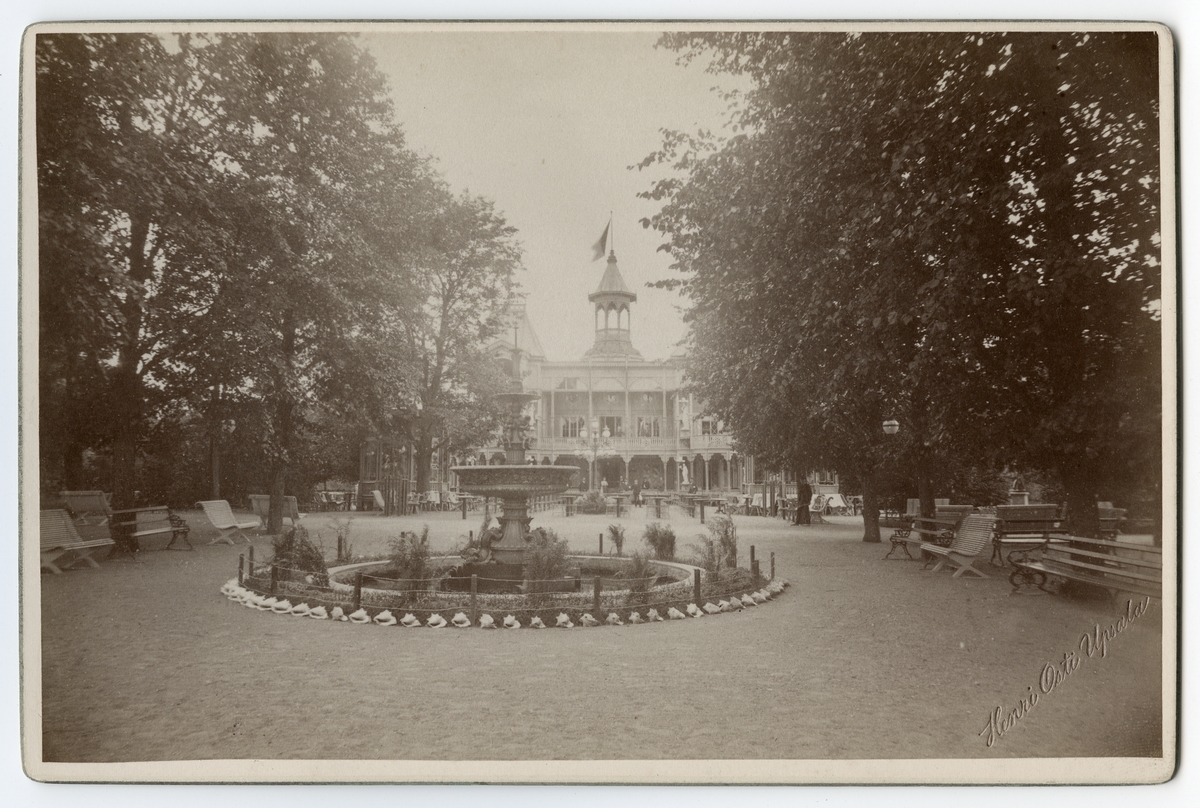 Reprofotografi - restaurang Flustret, stadsdelen Fjärdingen, Uppsala 1906