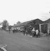 Fjugestabrand.
10 september 1958. 
Bilden kan föreställa det nedbrunna mälteriet i Hässelby i Kvistbro socken, strax utanför Fjugesta.