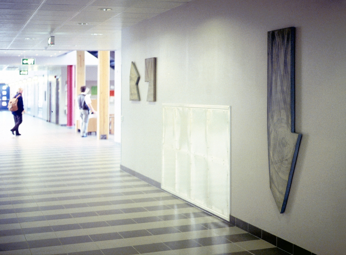 Kunstneren har snekret en form som hun har strukket et bomullslerret over, og på dette har hun tegnet med blyant og malt med en egen blanding av PVA-lim og tørrpigmenter. Kunstverket inngår i en utsmykning som omfatter totalt 10 arbeider.