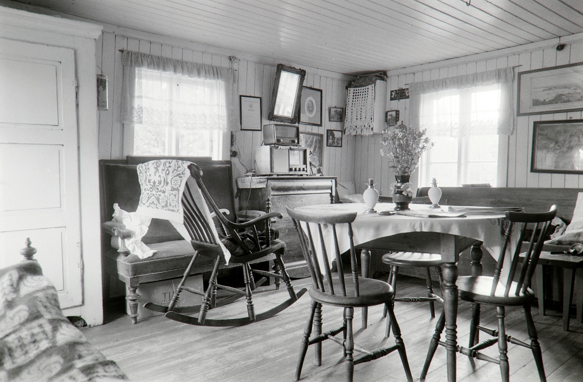 Sollien, østre, Grue Finnskog, Solør. Interiør.