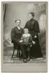 Kabinettsfotografi - familjen Hedlund, Uppsala 1904