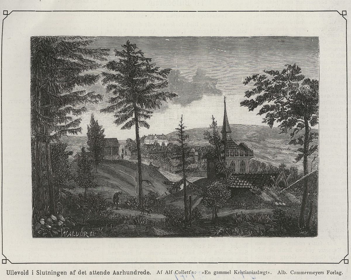 park, gård, kirkeruin