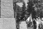 Högtidligheten vid Skogsö
Monumentet.