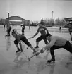 Bandy ÖSK-Västerstrand.
November 1956.