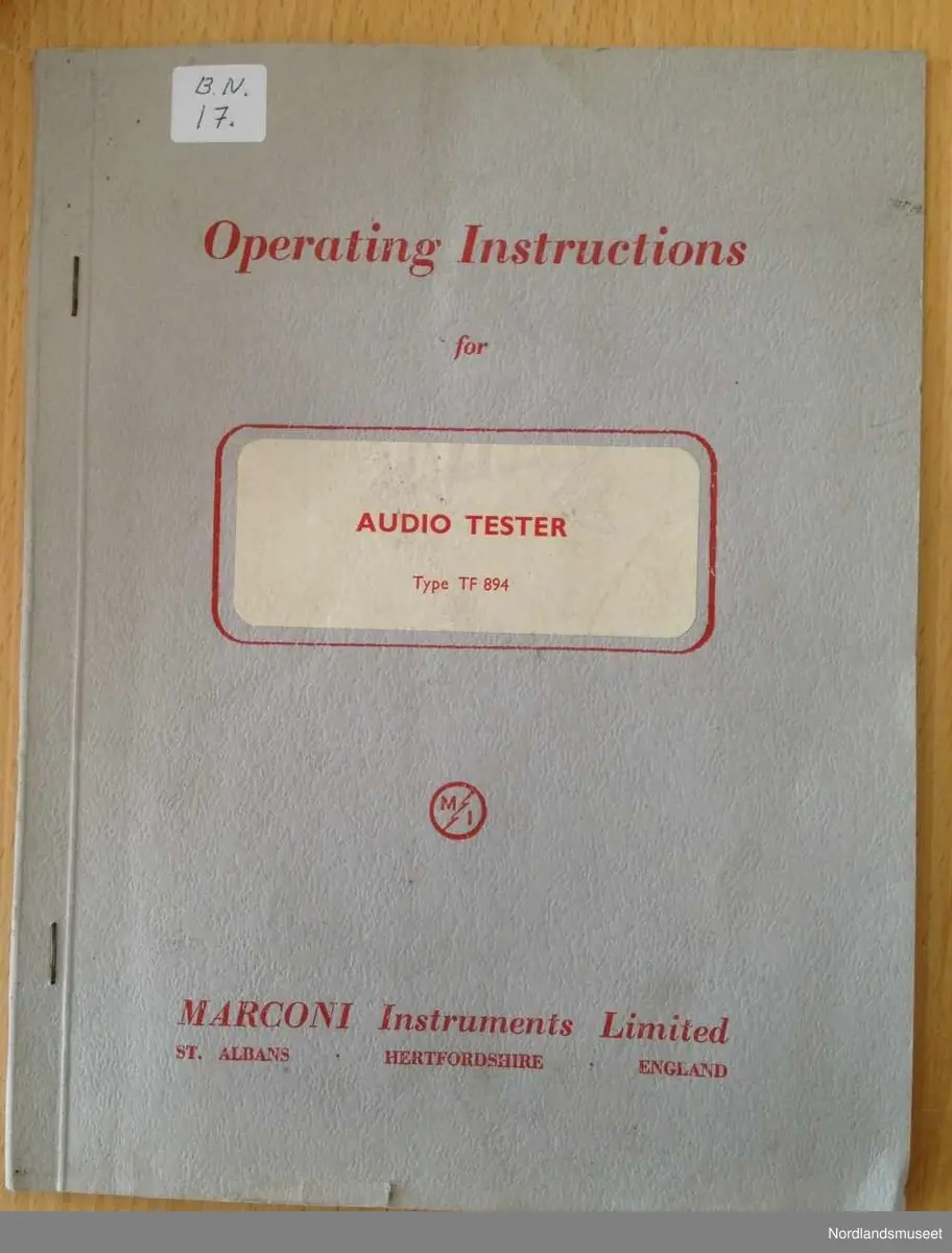 Operation Instructions