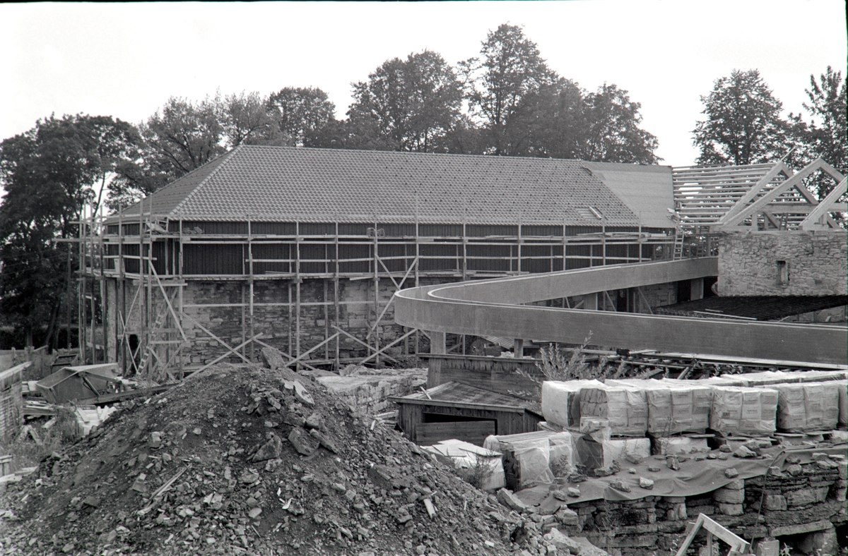Storhamarlåven,Hedmarksmuseet, restaurering,Borggården, byggeplass,betongrampe HDH. 03.