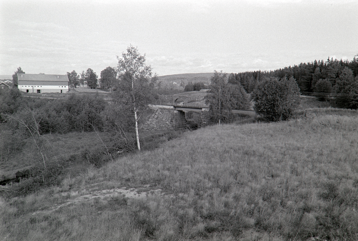 Landskap, jernbanebru, vegbru, steinhvelvsbru, ukjent.