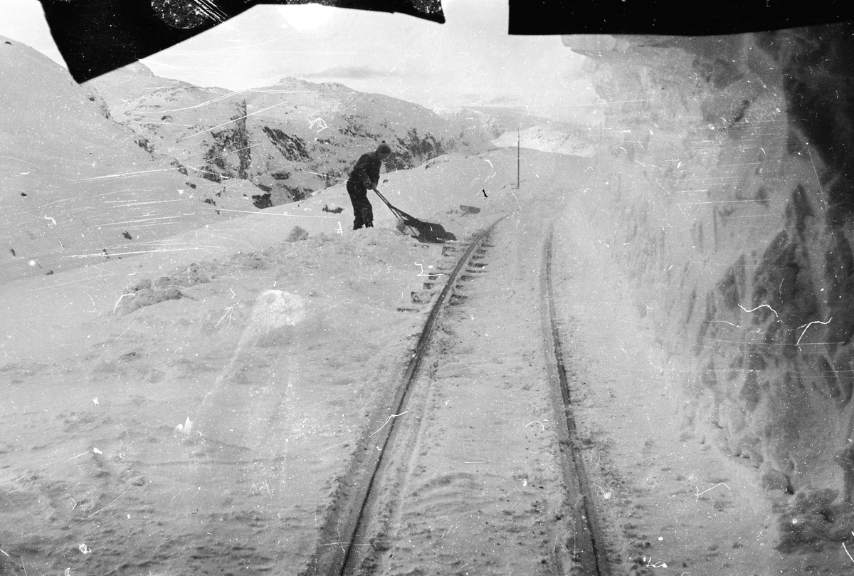 Vasskraftutbygging i Tyssedalsfjellet på 1960-talet.