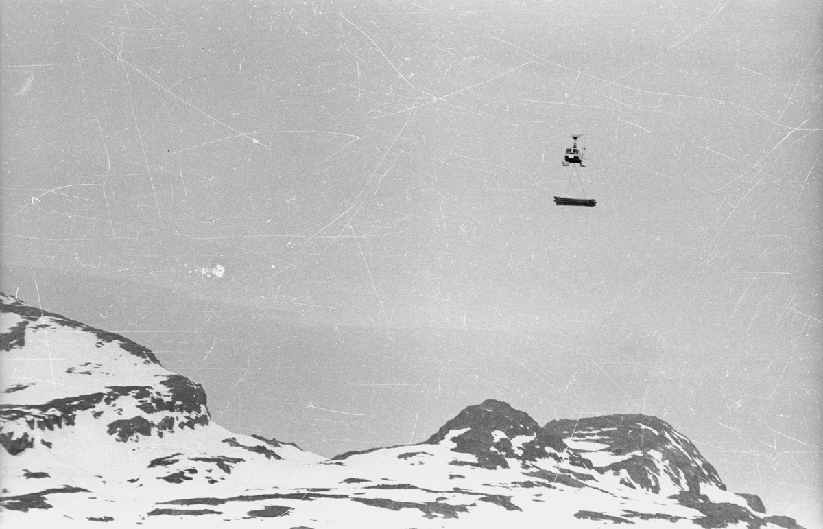 Vasskraftutbygging i Tyssedalfjellet.