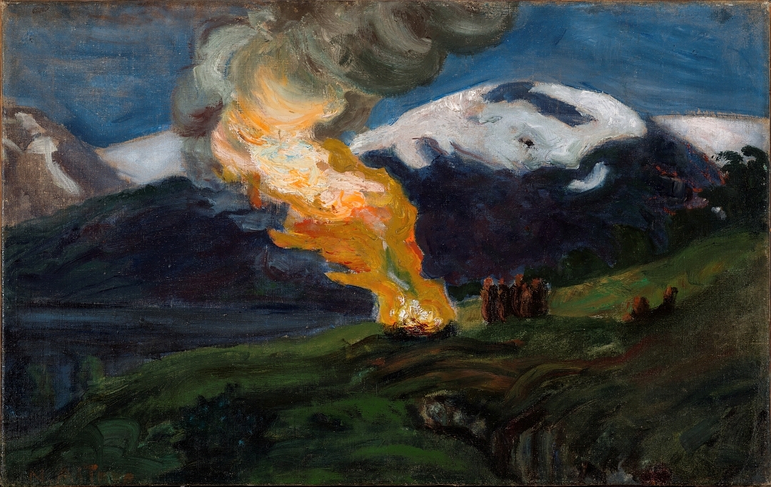 St. Hansbål (skisse) [Maleri]