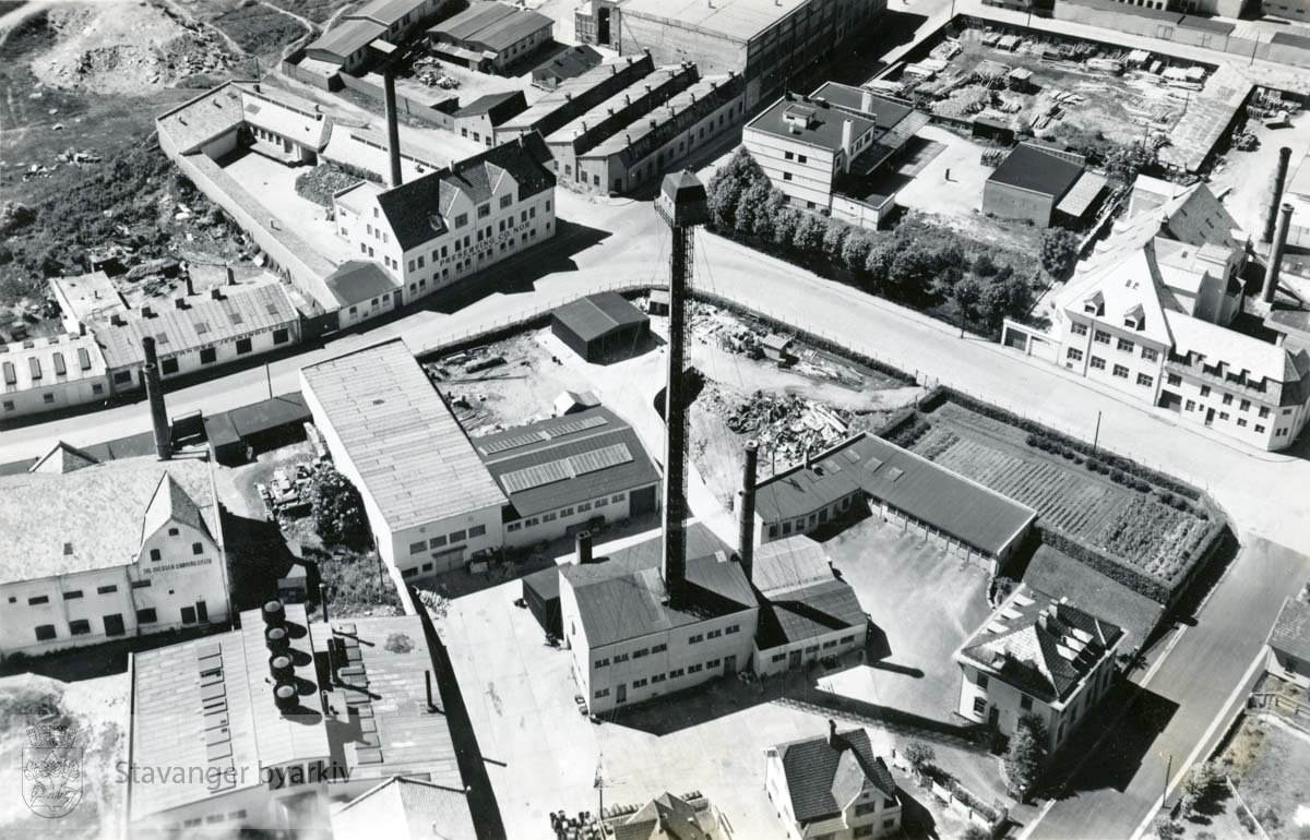 Stavanger midtre. Hetlandsmarken. Mot N.V...Stavanger Tinfabrikk A/S. Mot Haugesundsgata og Rennesøygata.