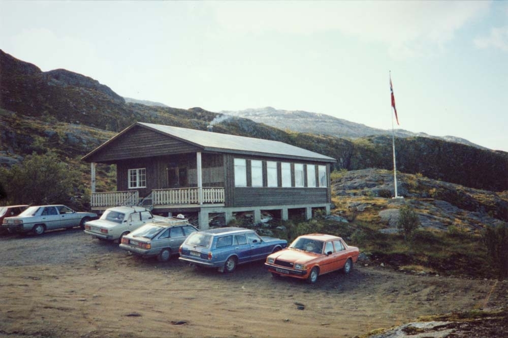 Leirfjord, Fagervika. Skytterhuset i Fagervika, bygd første del av 1980-tallet.