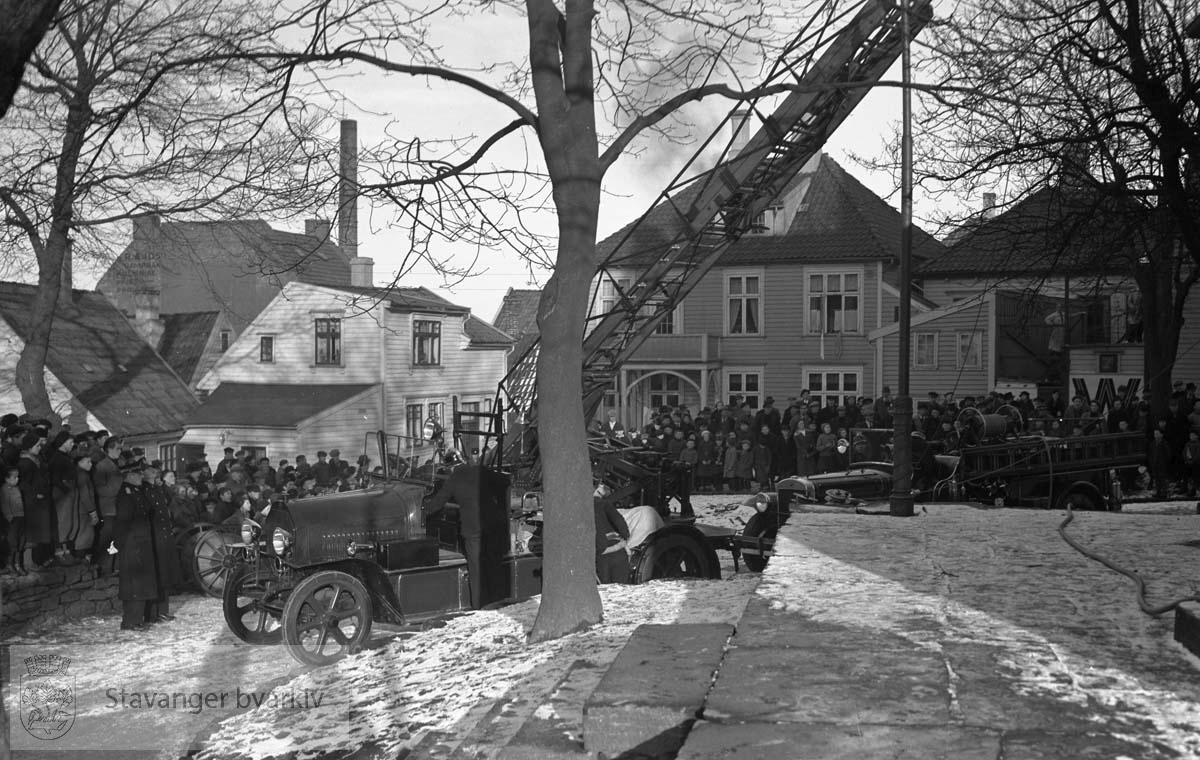 Brannutrykning til St. Petri kirke 4. mars 1937