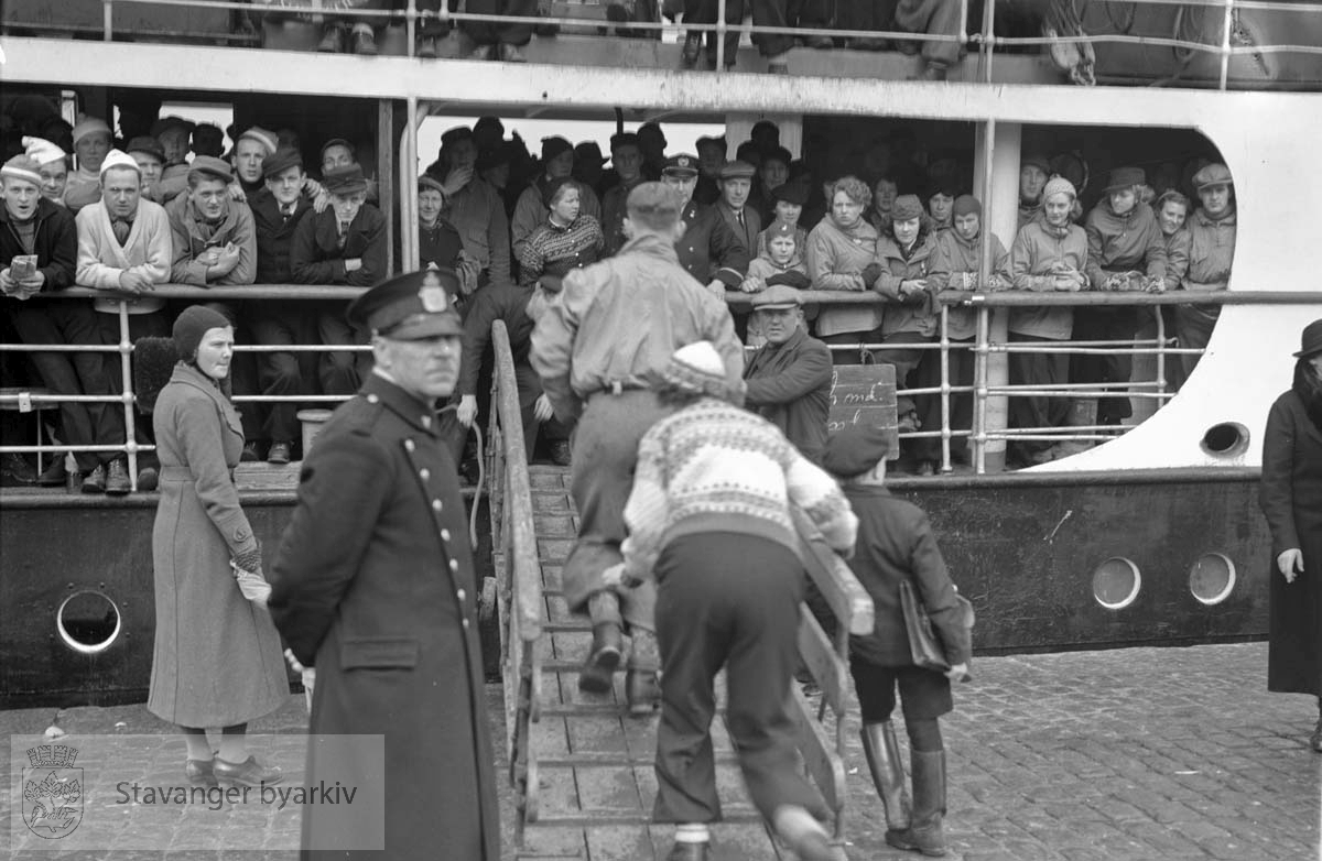 Påskebåt i Stavanger 23. mars 1937