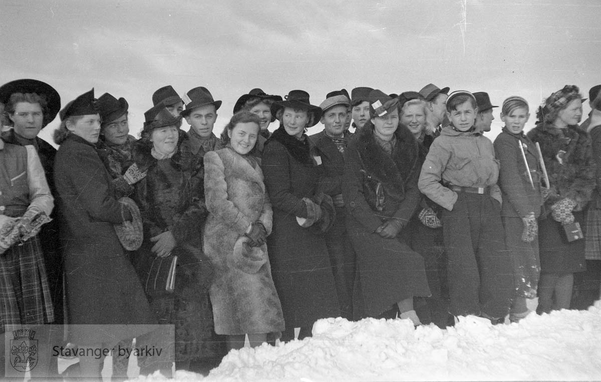 Skøyteløp på Mosvatnet 11. februar 1940.