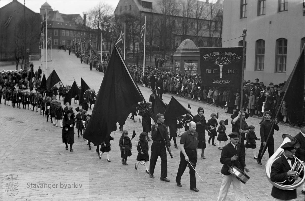 1. mai tog.Arbeidernes barnelag