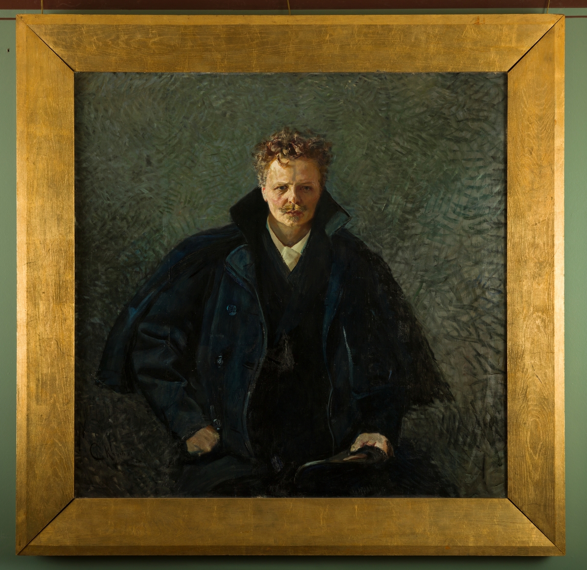 Portrett av August Strindberg, svensk forfatter.