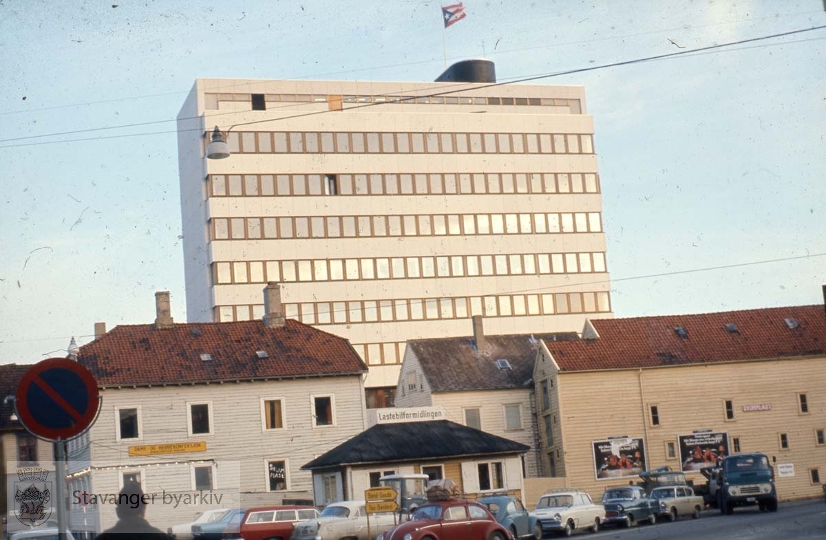 Stavangerske Dampskipselskap i Børevigå.Sett fra Oskars plass