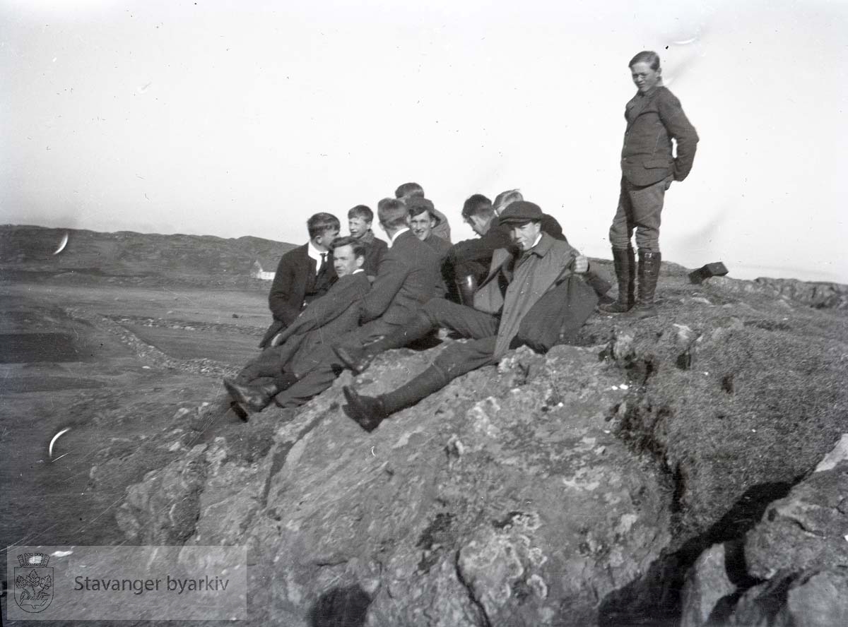 Gruppe på stein