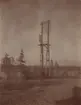Luleå telefonnät och stationer omkr. 1900. Telefongalge på stolpe.
