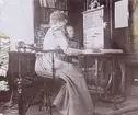 Norra Sverige telefonnät och stationer omkr.1900. Växelstation i Ramsele.