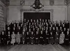 Deltagarna i avskedsmiddag för Dc Goldschmidt på Standard Hotel Norrköping den 11/5 1949.