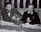 Från Fr. Landins 85-årsdag firad på nya Undervisningsanstalten 1950. Bd E Malmgren till vänster på fotot.