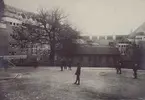 Göteborg Kaserntorget. Telefonstationen före tillbyggnaden.