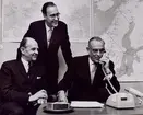 Teletrafik. Invigning av helautomatisk telefontrafik till Danmark och Norge. 26/11 1965.