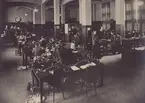 Göteborg Interiör av telegrafstationen vid Kaserntorget omkring år 1920.