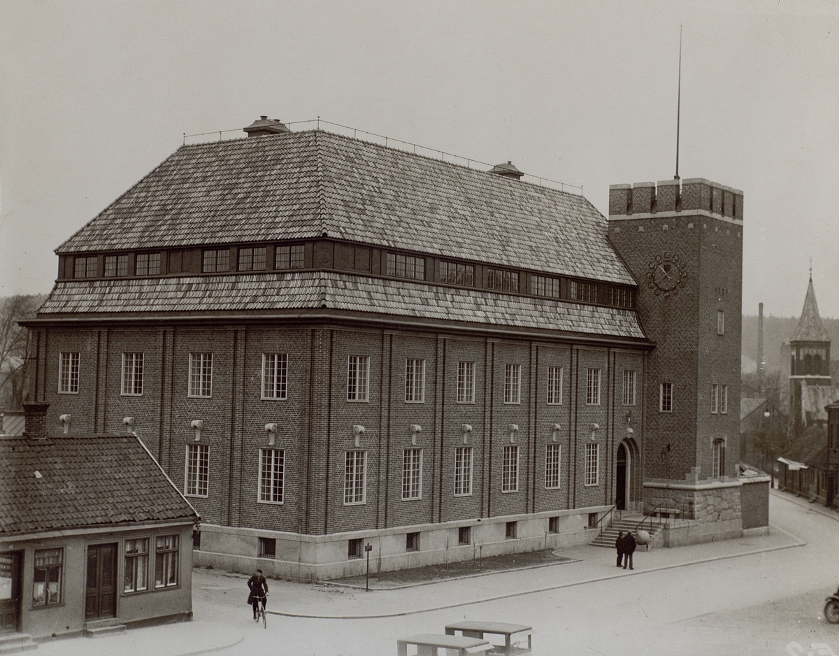 Halmstad. Telegraf- och telefonstationen. Exteriör.