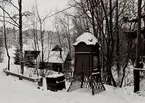 Telefonkiosk modell 1901, vid Ulriksdal. År 1966.