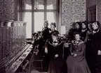 Vasa Telefonstation, år 1897. Tillkom 1891. Vaktföreståndare Elin Thollander, Anna Thollander. Vasa Telefonstation år 1922.