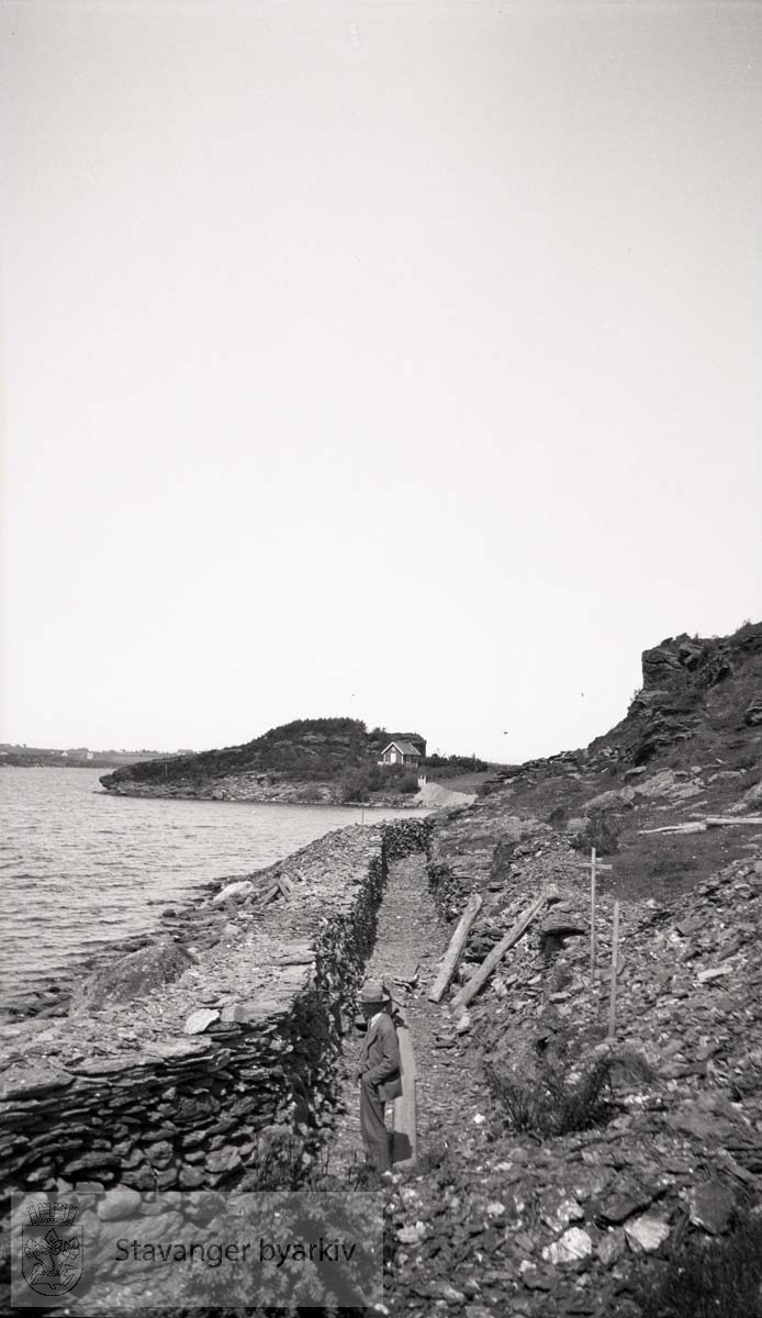 Anleggelse av vei til pumpestasjonen ved Store Stokkavatn.