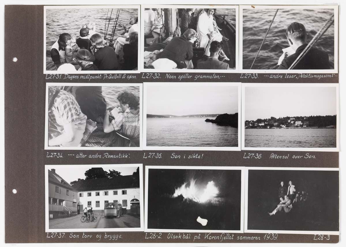 Adolf Bechs fotoalbum fra 1939-1940. Bech var kontorsjef ved transportkontoret i generaldirektoratet for Norges Statsbaner. 

Enkeltbilder fra albumet er publisert på reg.nr. UHB-105-0002 - UHB-105-0141.