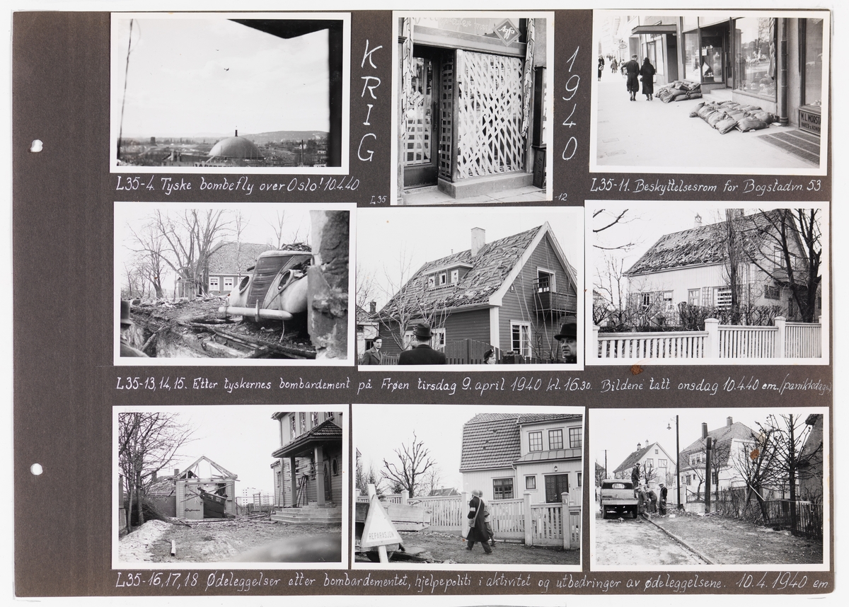 Adolf Bechs fotoalbum fra 1939-1940. Bech var kontorsjef ved transportkontoret i generaldirektoratet for Norges Statsbaner. 

Enkeltbilder fra albumet er publisert på reg.nr. UHB-105-0002 - UHB-105-0141.