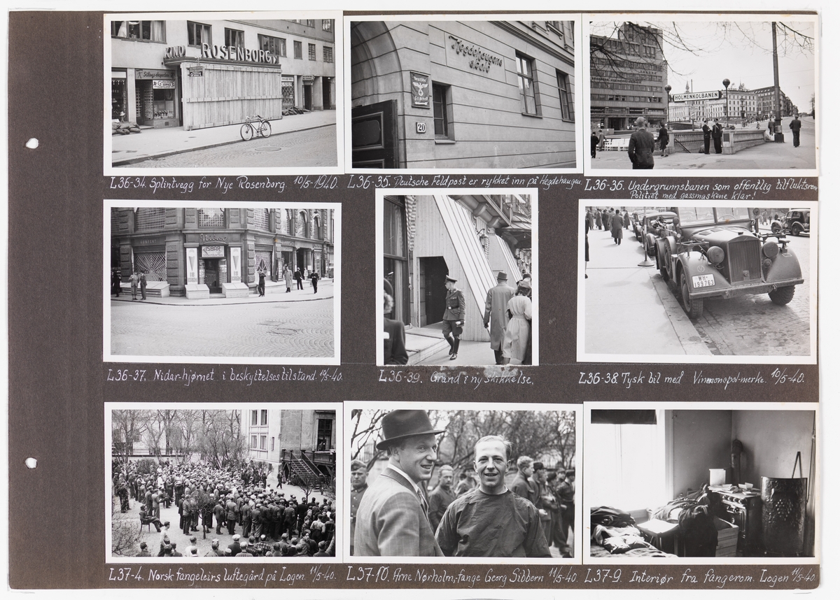 Adolf Bechs fotoalbum fra 1939-1940. Bech var kontorsjef ved transportkontoret i generaldirektoratet for Norges Statsbaner. 

Enkeltbilder fra albumet er publisert på reg.nr. UHB-105-0002 - UHB-105-0141.