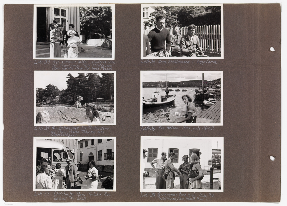 Adolf Bechs fotoalbum fra 1939-1940. Bech var kontorsjef ved transportkontoret i generaldirektoratet for Norges Statsbaner. 

Enkeltbilder fra albumet er publisert på reg.nr. UHB-105-0002 - UHB-105-0141.