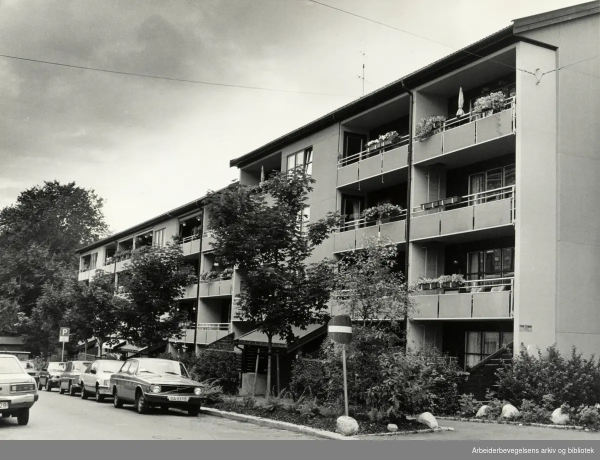 Grünerløkka. Et av de dyreste og mest attraktive boområder i Oslo. August 1987