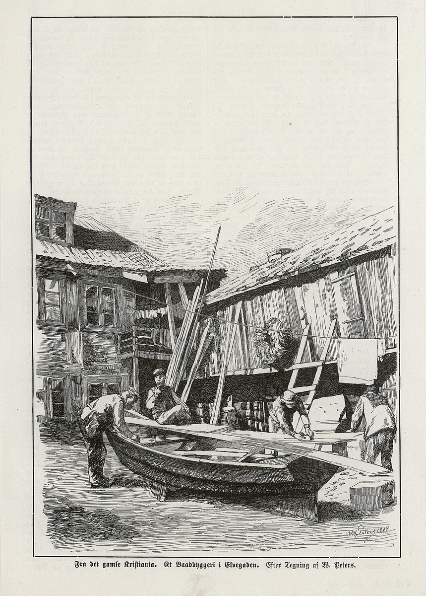 båt, arkitektur, båtbyggeri, arbeide, pram